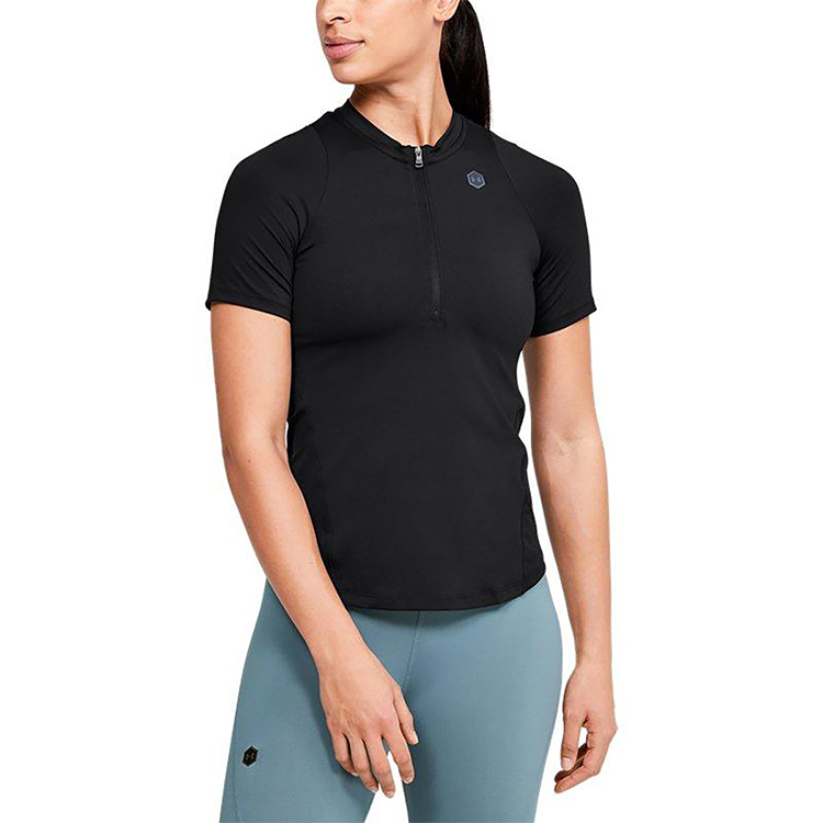 Женская футболка Under Armour UA RUSH Vent (черный) — фото 3
