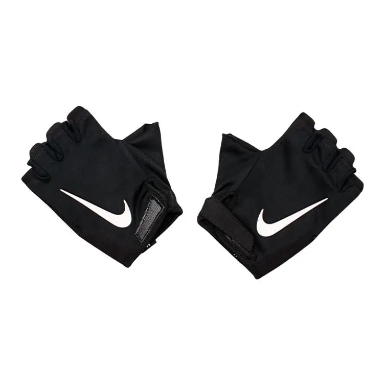 Nike Brand Logo Elastane Sports Gloves Unisex Black