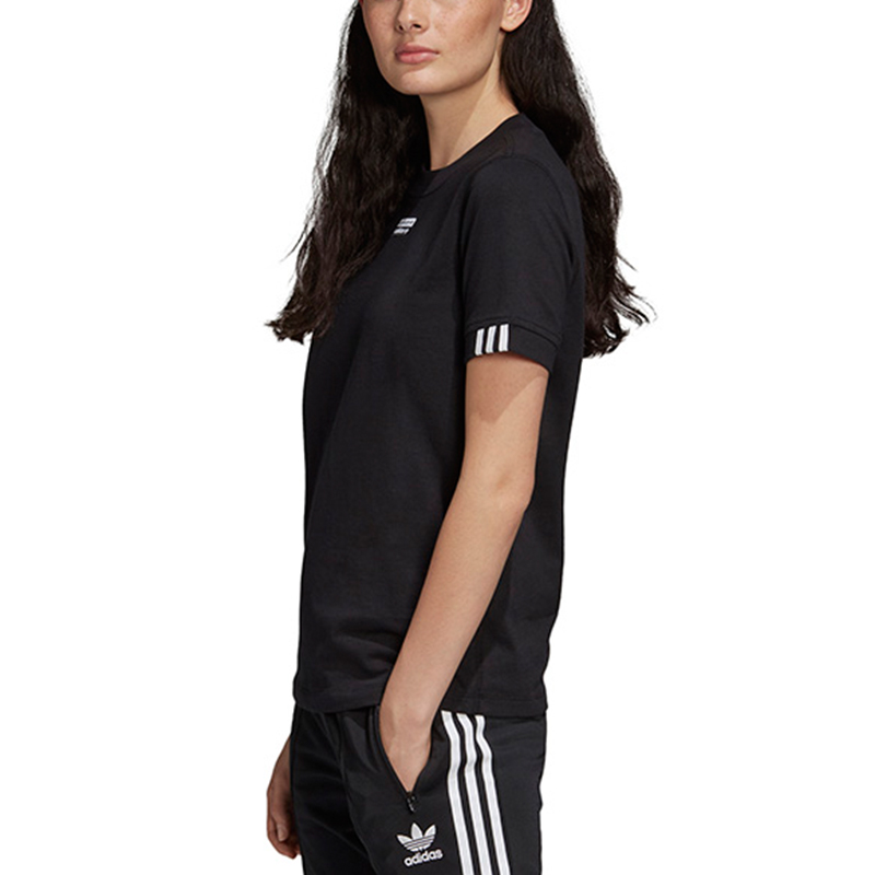 Женская футболка adidas (черная) — фото 5