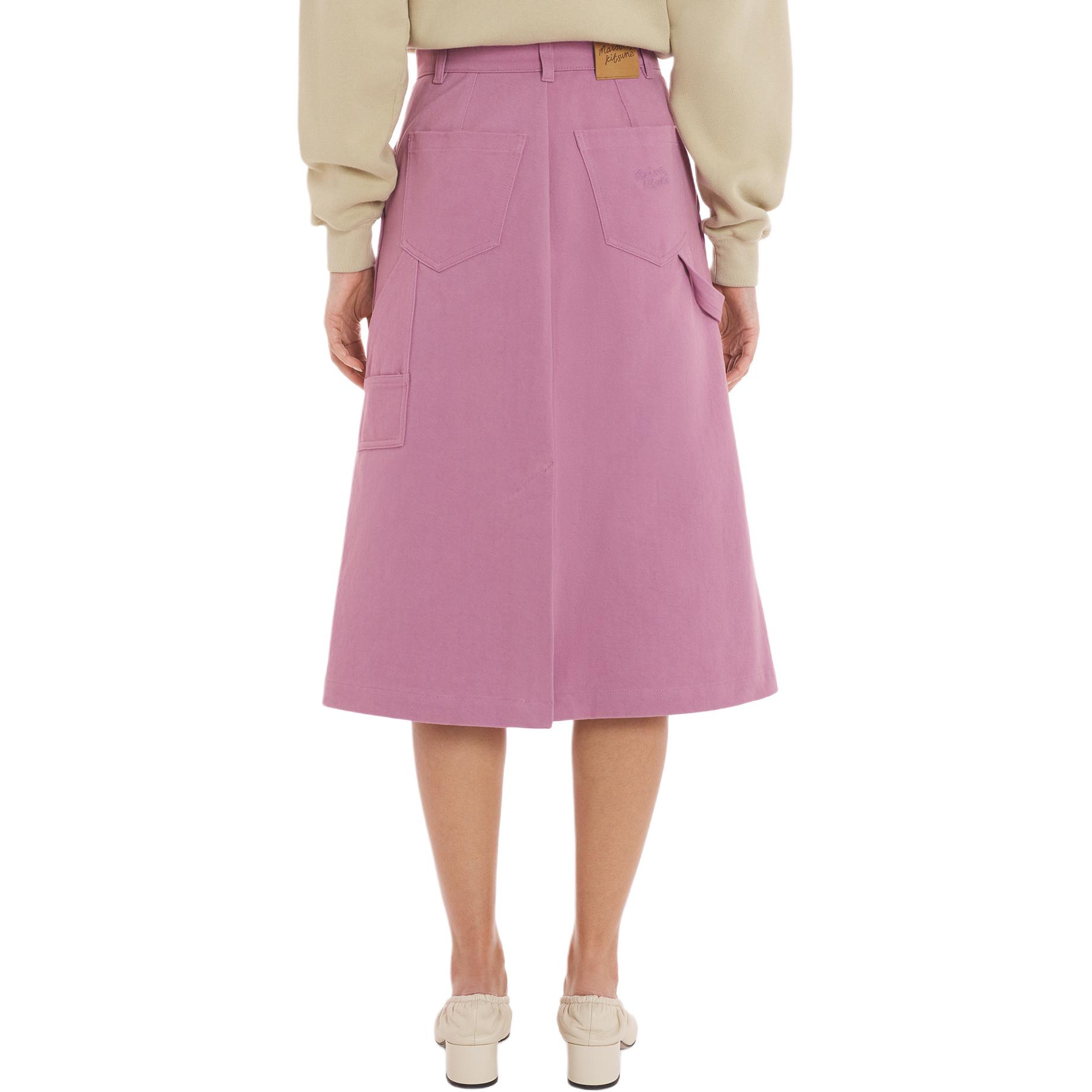 Женская юбка Maison Kitsune (розовая) — фото 3