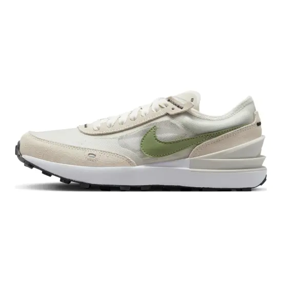Nike Kids Waffle One "Light Bone Oil Green" Sneakers
