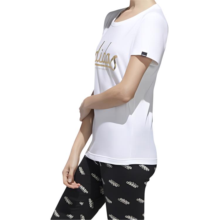 Женская футболка adidas W Colgt Foil T (белая) — фото 6