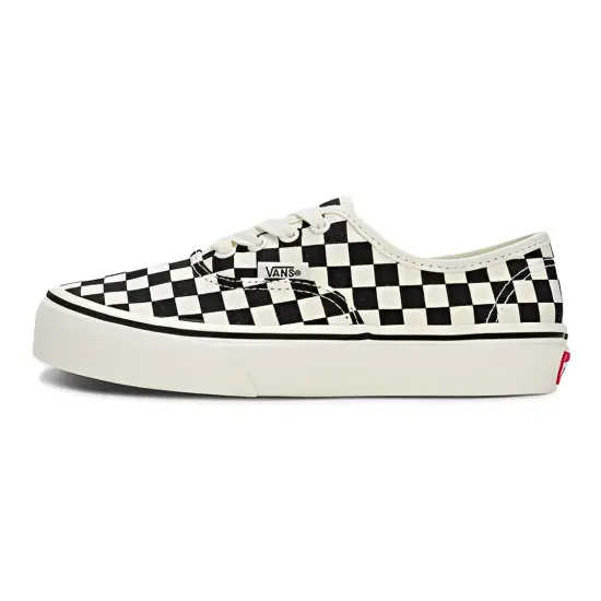 Vans Anti Slip Wear Resistant Low Top Kids' Skateboarding Shoes Black White Children Aged 3 7 Years Old