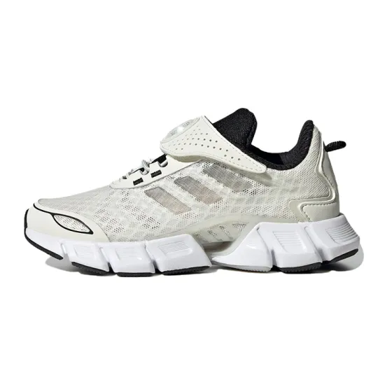 Adidas Slip-Resistant Cushioning Wear-Resistant Low-Top Kids' Running Shoes Gray White Kids'