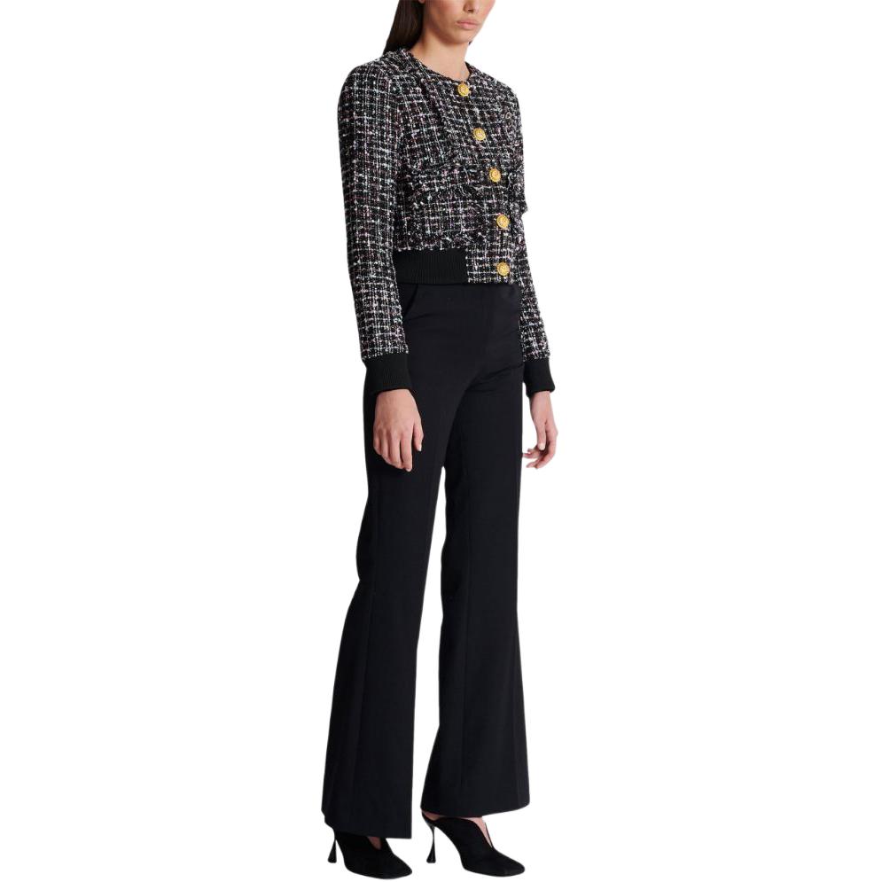 Женская куртка BALMAIN Tweed Jacket (черная) — фото 6