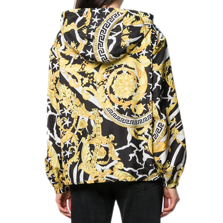 Женская куртка Versace Print Jacket (черная) — фото 3