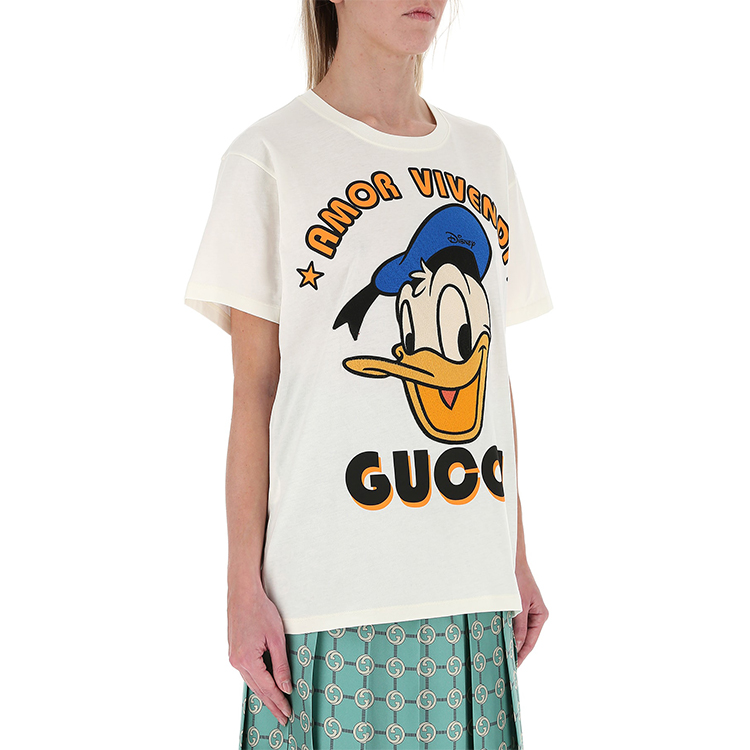 Женская футболка Gucci x Disney (белая) — фото 4