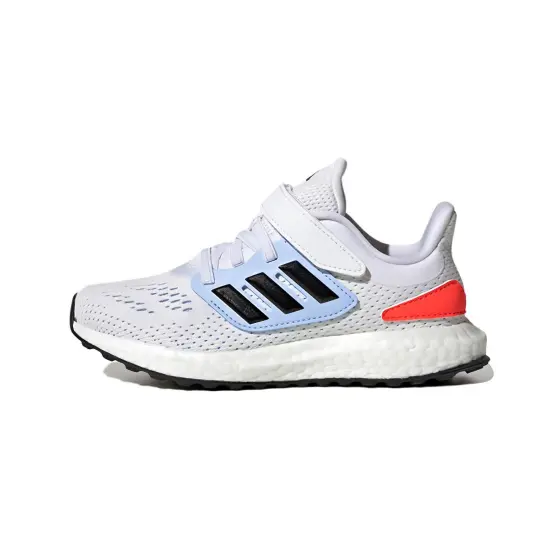 Adidas Pureboost 22 C Abrasion Resistant Low Top Kids' Running Shoes White Blue Pre school
