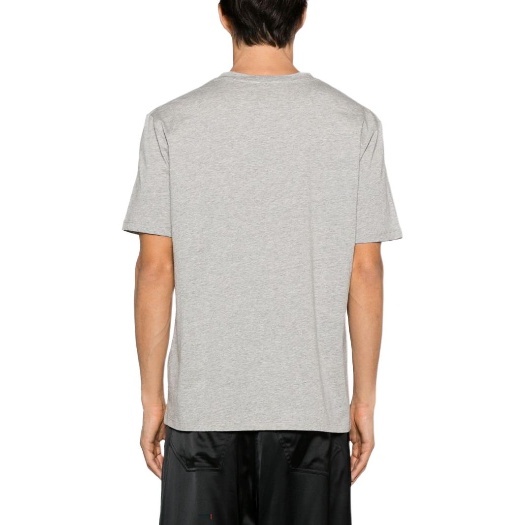 Мужская футболка BALMAIN Logo Print T-Shirt (серая) — фото 4