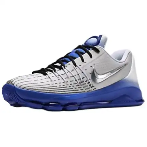 Nike KD 8 Slip Resistant Abrasion Resistant Low top Casual Shoes Unisex White Blue