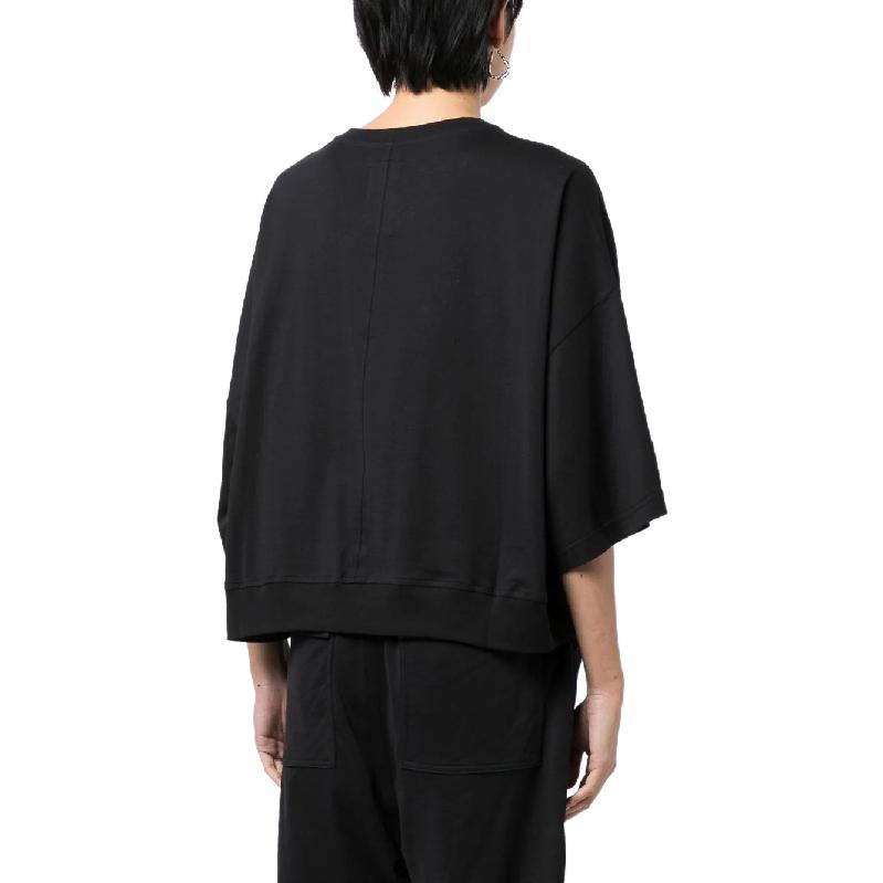 Женская футболка RICK OWENS CW02C9404CHJEG (черная) — фото 4