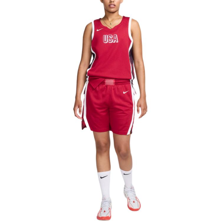 Nike Unlimited Basketball Shorts Women’s Sports Red/White