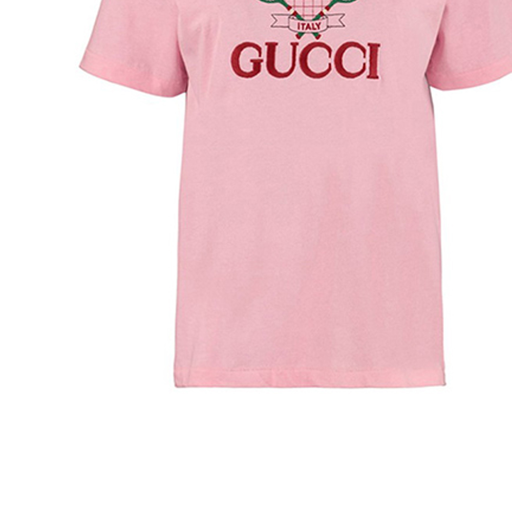 Женская футболка Gucci T (розовая) — фото 6