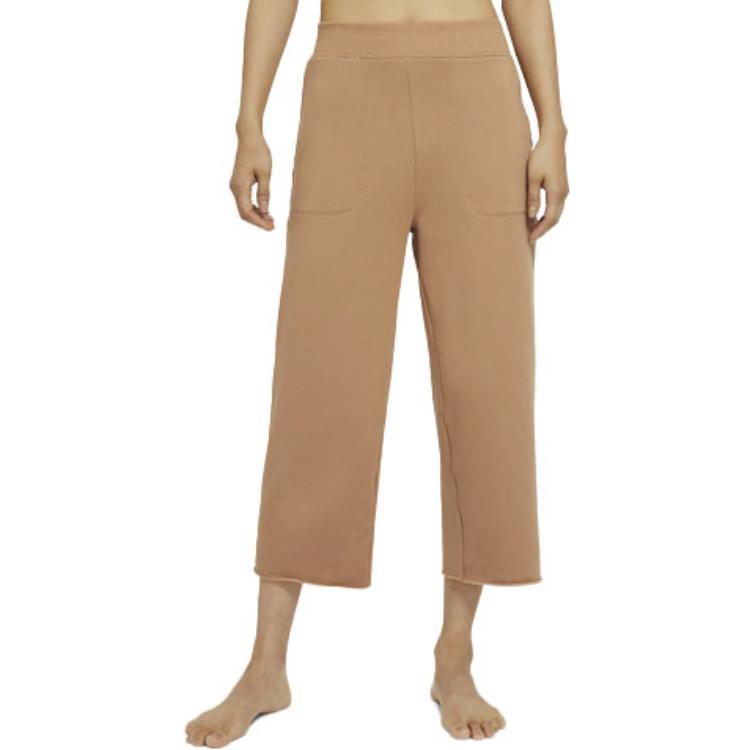 Женские штаны Nike Yoga Luxe (коричневые) — фото 3