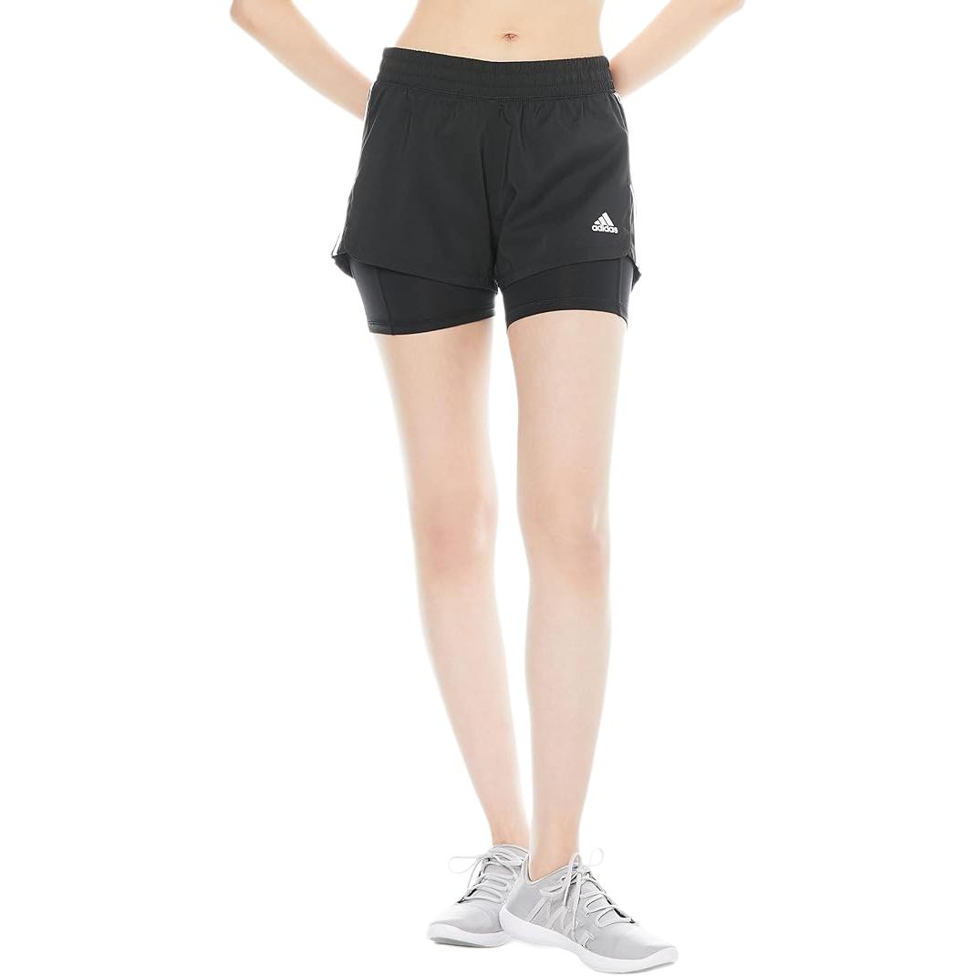 Женские шорты adidas Pacer 3s 2 In 1 (черные) — фото 5