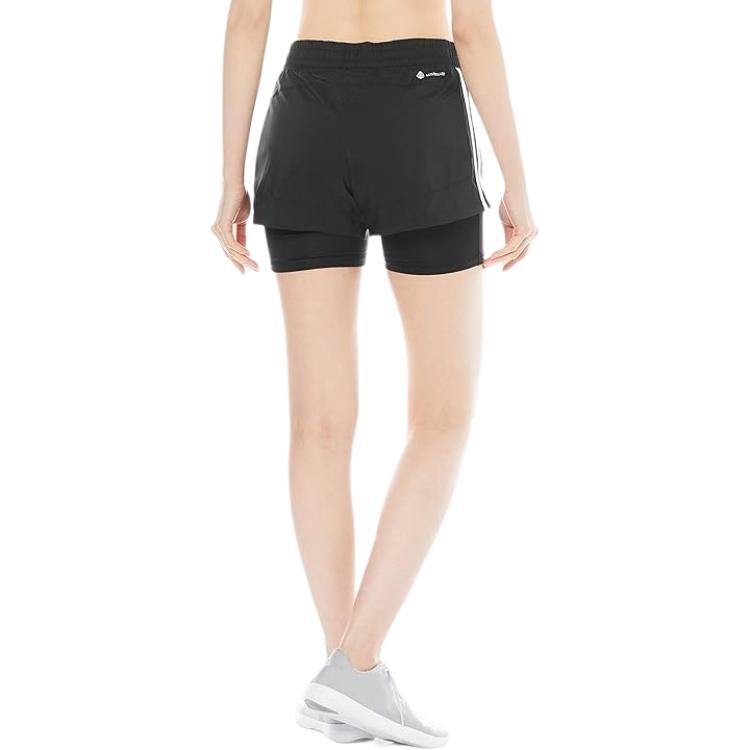 Женские шорты adidas Pacer 3s 2 In 1 (черные) — фото 6