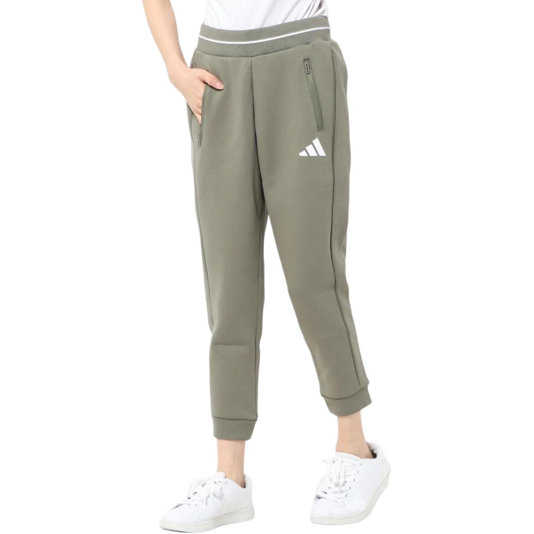 Женские штаны adidas (зеленые) — фото 5