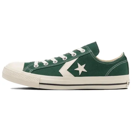Converse Canvas Shoes Unisex Low-Top White Green