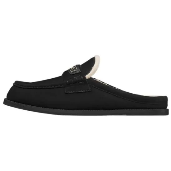 DIOR Boy Wrap-toe Slippers Women's Black
