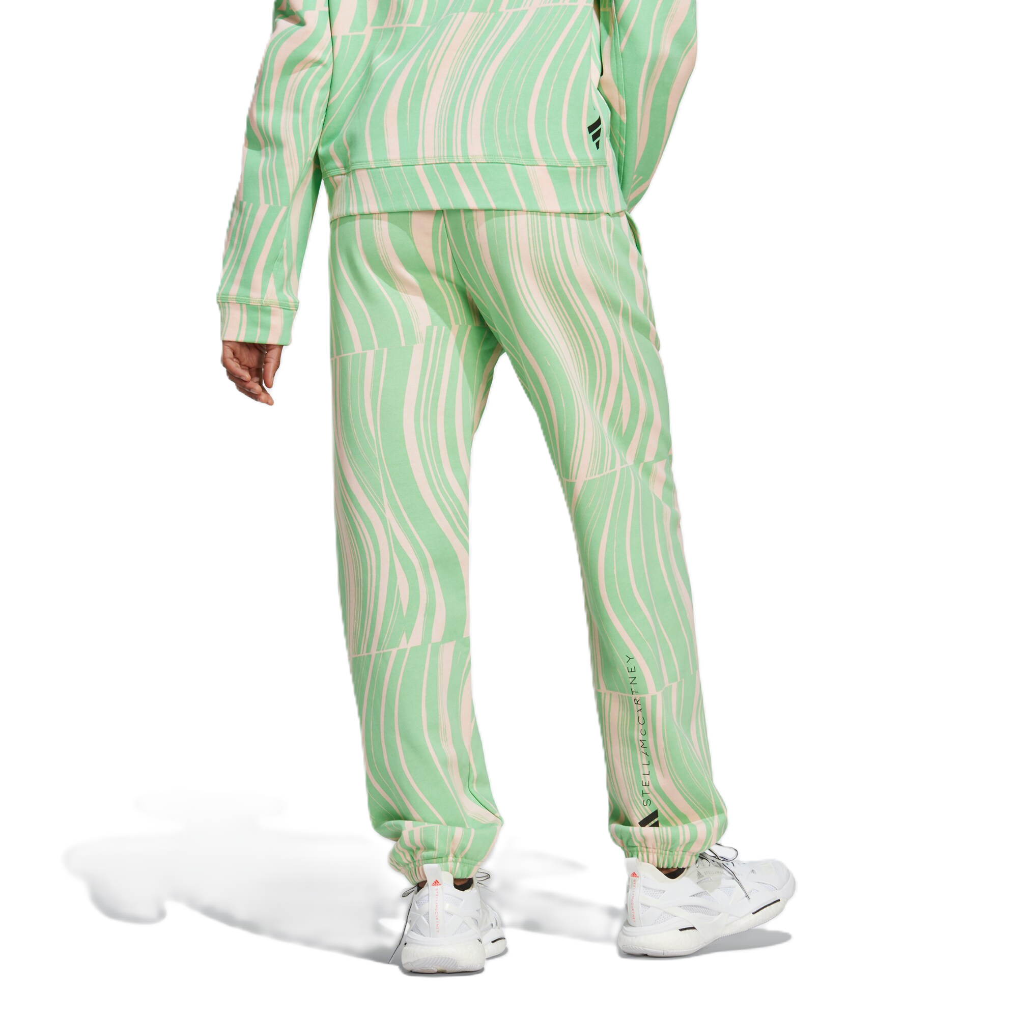 Adidas TRUECASUALS SWEAT PANTS Sports Pants Women’s Bright Green/Light Pink