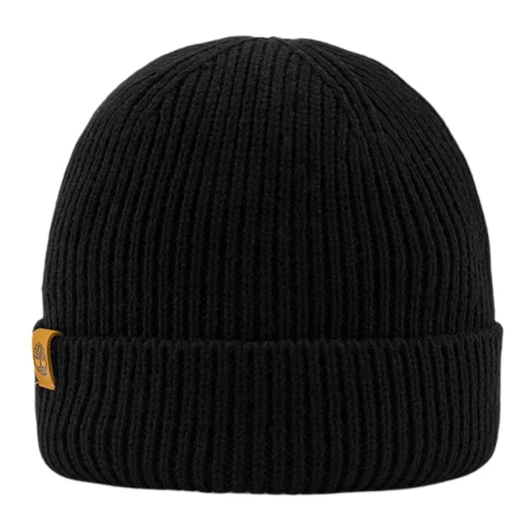 Timberland Recycled Plastic Beanies Unisex Black