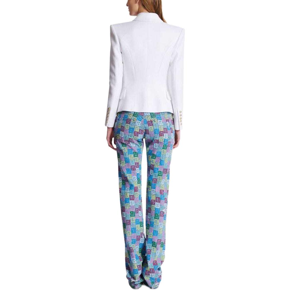 Женская куртка BALMAIN SS24 (белая) — фото 3