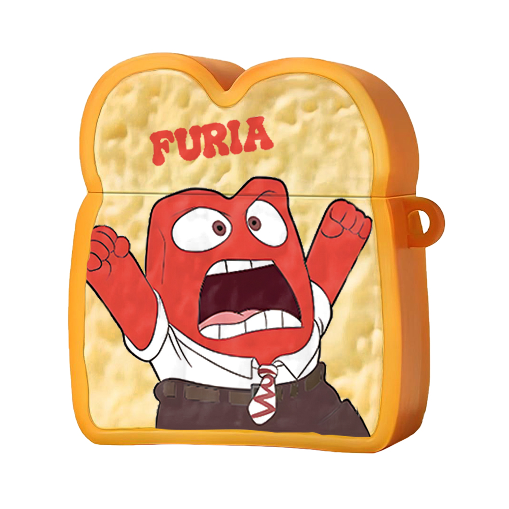 Disney Disney suitable for Apple/apple airpods 2nd generation, 3rd generation pro 2nd generation silicone Inside Out series Angry Angry Worry Awkward Toast Bread Anti-fall Cartoon Protection Headphone Case