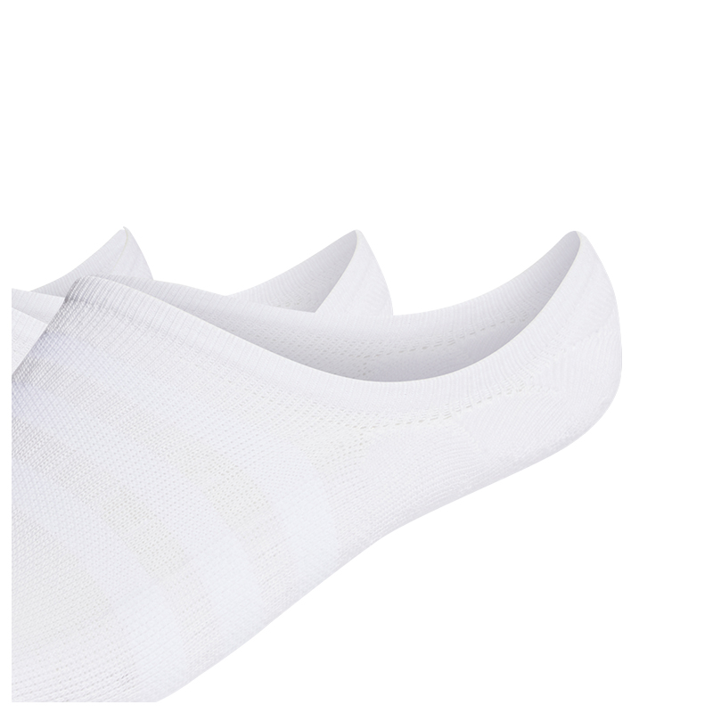 Adidas No Show Socks Men’s White 6 Pack