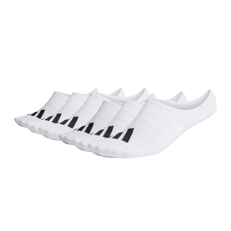 Adidas No Show Socks Men’s White 6 Pack