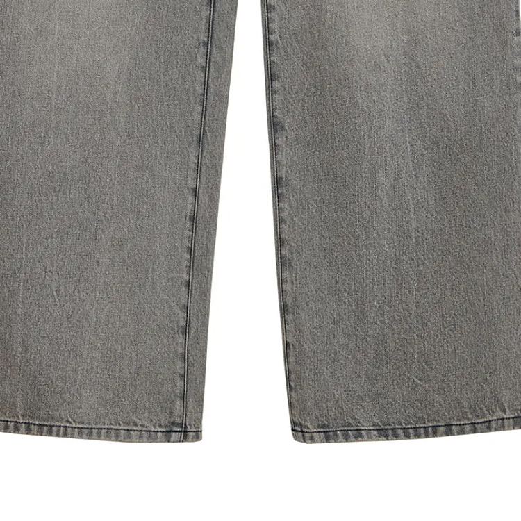 Женские jeans LOEWE SS24 (серые) — фото 3