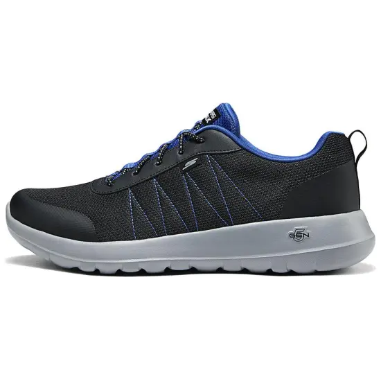 Skechers Anti-Slip Wear-Resistant Low-Top Casual Shoes Men's Black Blue