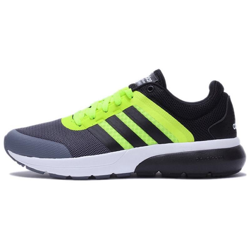 Adidas Cloudfoam Slip Resistant Abrasion Resistant Low top Running Shoes Men's Black