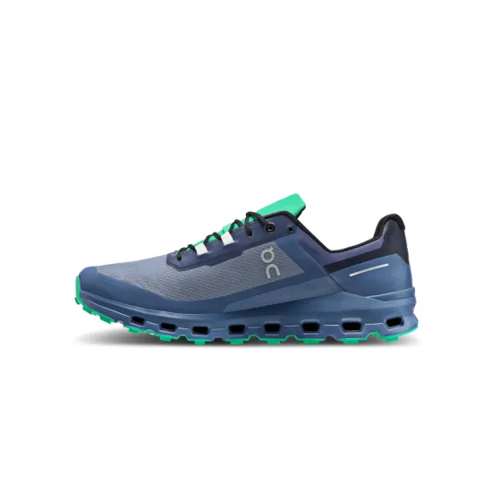 On Cloudvista Collection Cushioned Slip Resistant Abrasion Resistant Low Top Running Shoes Men's Blue Green