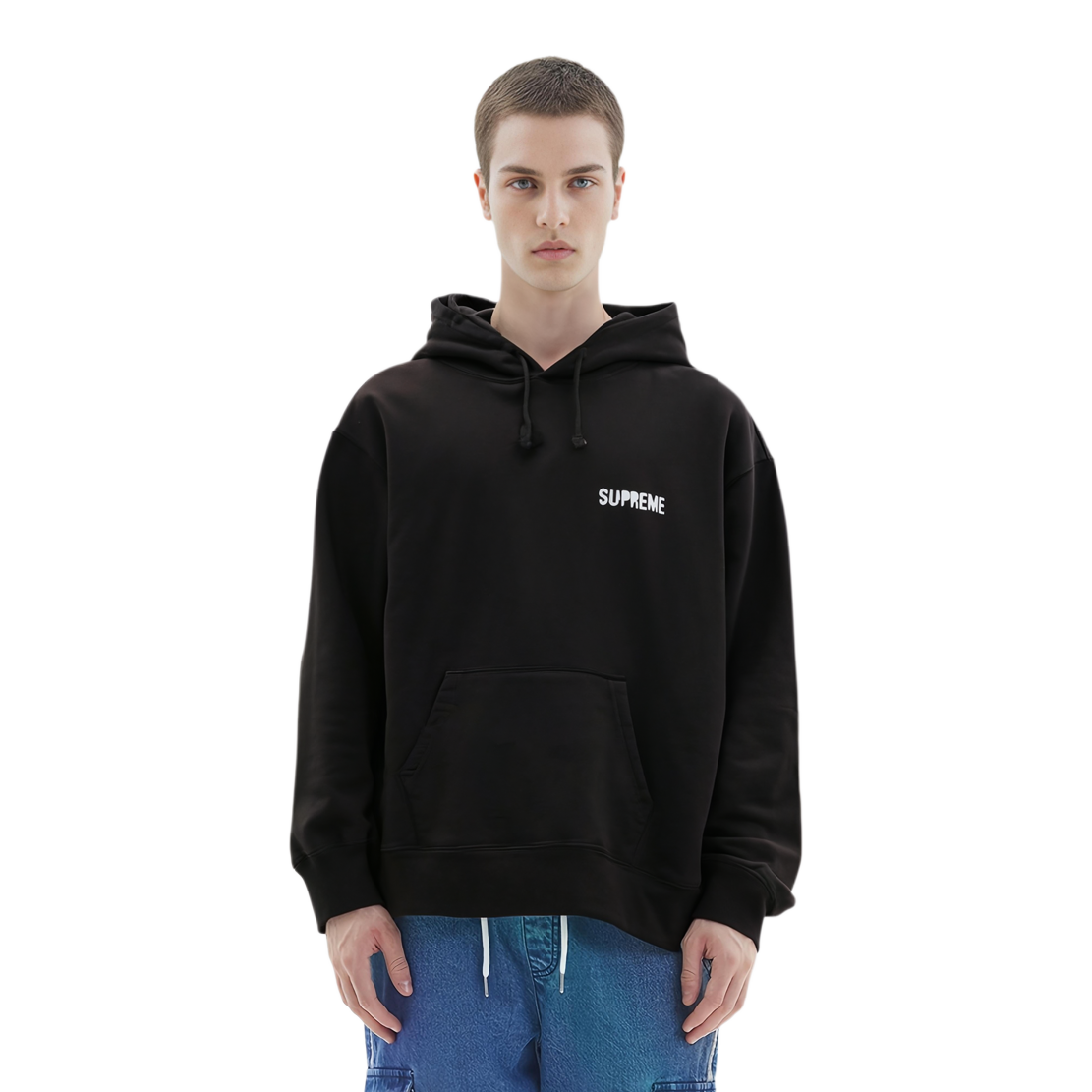 Худи Supreme Restless Youth Hooded Sweatshirt (черный) — фото 3