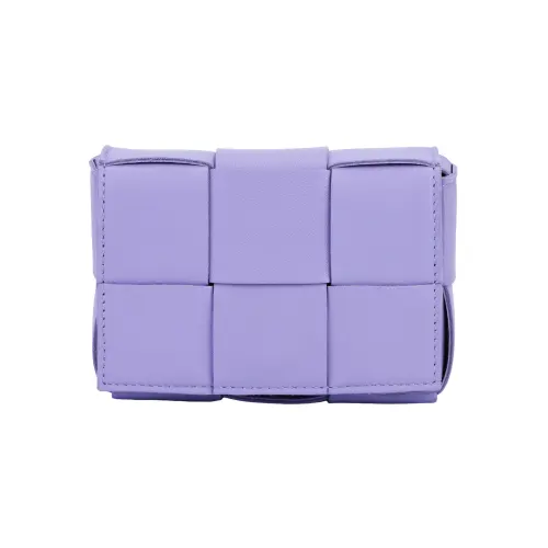 Bottega Veneta CASSETTE Pillow Bag Sheepskin Handbag, Shoulder Bag, Crossbody Bag Mini Women's Wisteria Purple