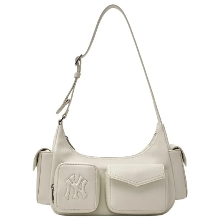 MLB Polyester Shoulder Bags Regular Women's Cream