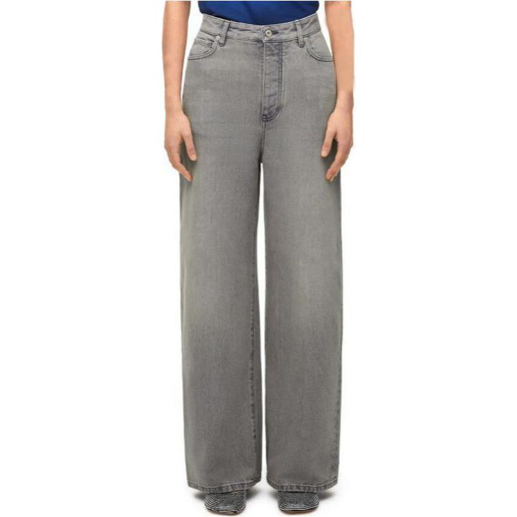 Женские jeans LOEWE SS24 (серые) — фото 4