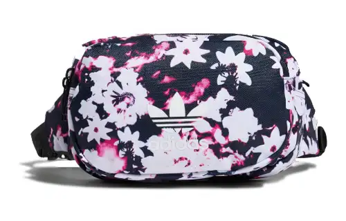 Adidas Originals Adidas Polyester Fanny Pack, Shoulder Bag, Crossbody Bag, Sling Bag Regular Unisex Black/White/Pink