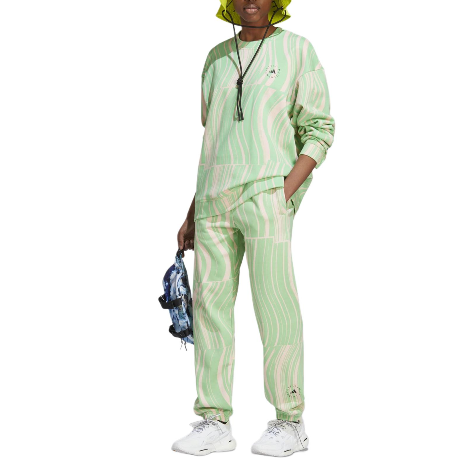 Adidas TRUECASUALS SWEAT PANTS Sports Pants Women’s Bright Green/Light Pink