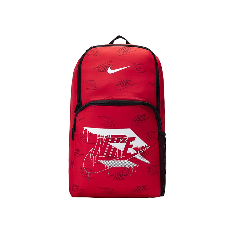 Nike Polyester Backpack Regular Unisex Red Lotus Flower