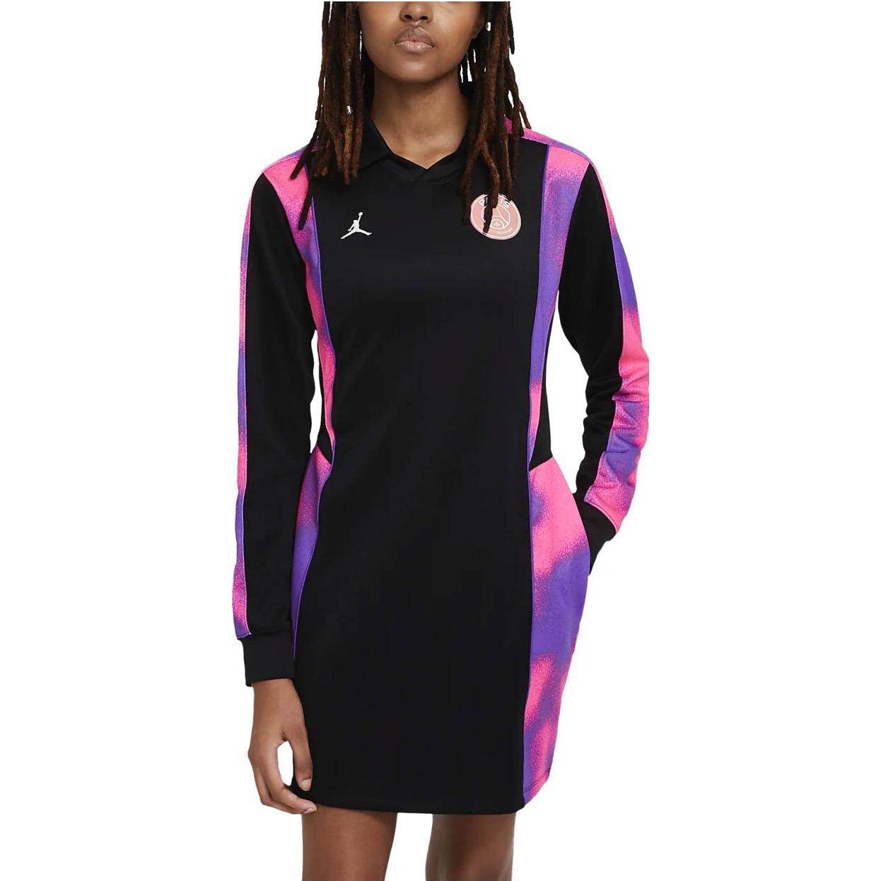 Женское платье Jordan Paris Saint-GermainWomen's Jersey Dress Logo (черный) — фото 3