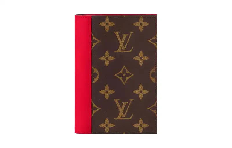 LOUIS VUITTON Passport Cover Colormania Red