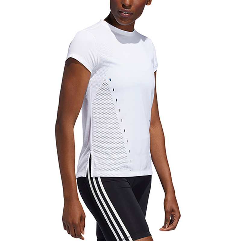 Женская футболка adidas Engineered Tee (белая) — фото 5