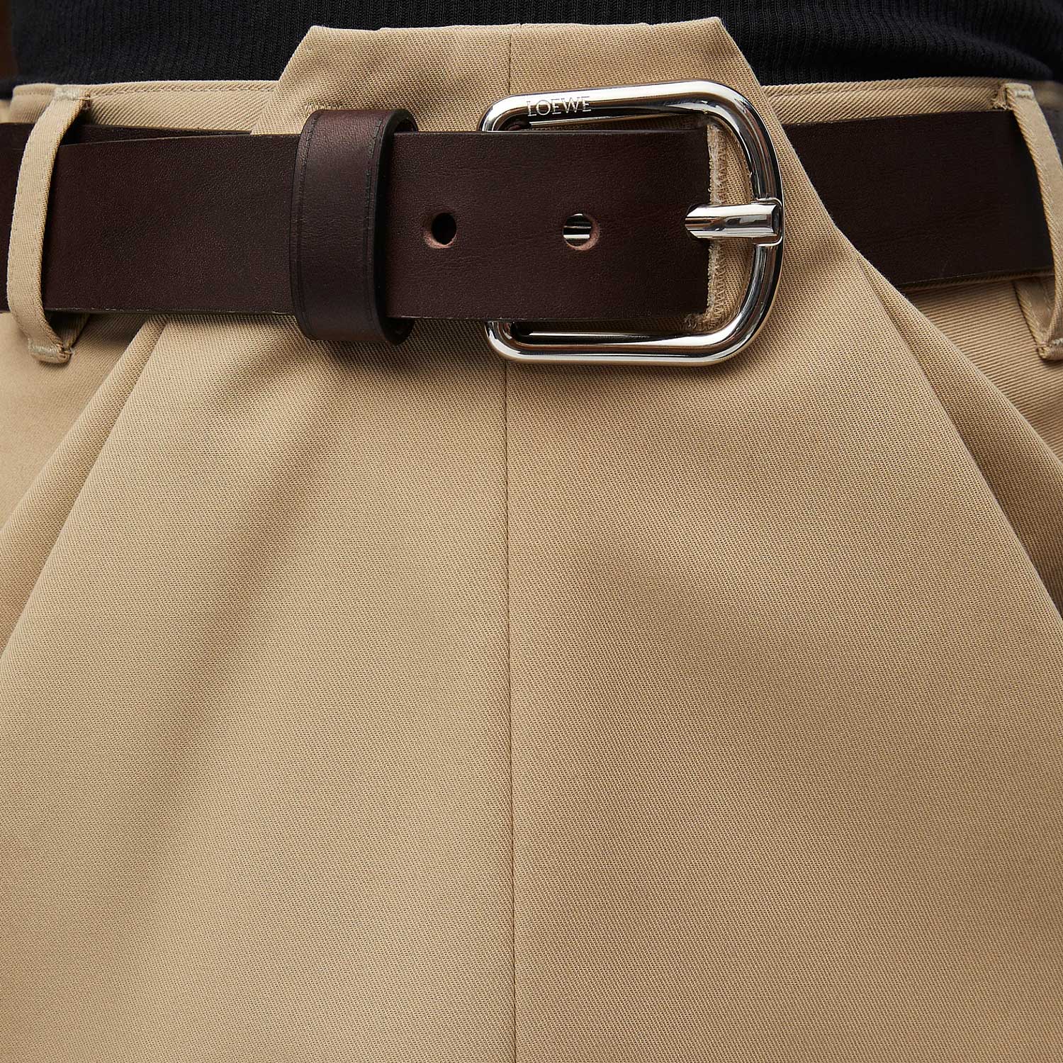 Женская юбка LOEWE FW24 (серо-коричневая) — фото 5