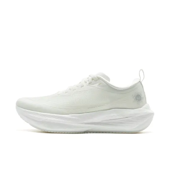 XTEP One-piece Molded 2nd Generation Running Shoes Women's Low-Top Sail White/Silver