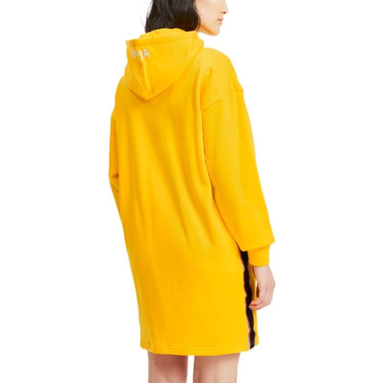 Женское платье PUMA x Randomevent Hooded Dress (лимонно-желтое) — фото 5