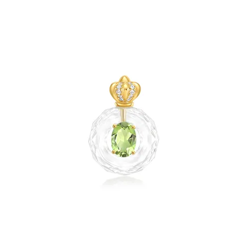 Jewelry, perfume, tourmaline pendant, 750 sample gold, women's style