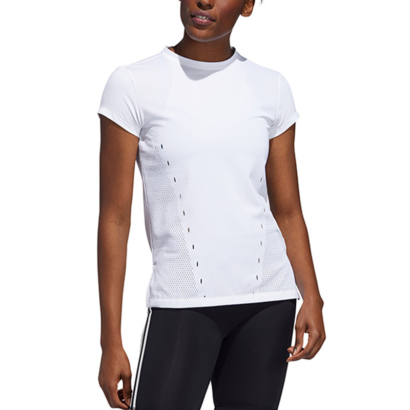 Женская футболка adidas Engineered Tee (белая) — фото 3