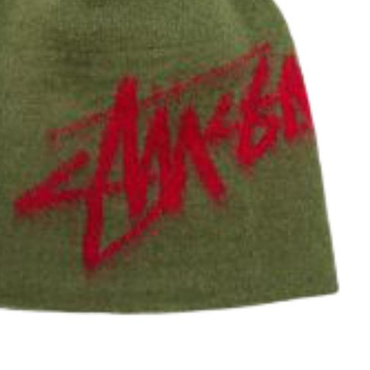 Мужская шапка Stussy Contrast Stitch (оливковая) — фото 3