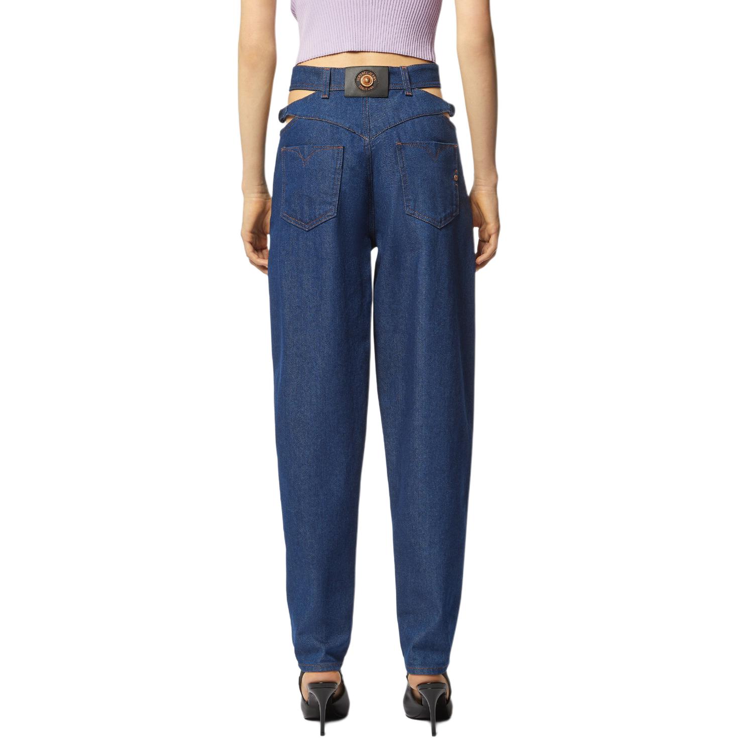 Женские штаны Versace Jeans Couture (синие) — фото 5